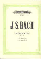 Bach Trio Sonatas Urtext Vol 1 Bmv1037 & Bmv1039 Sheet Music Songbook