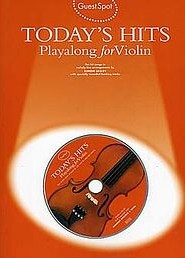 Guest Spot Todays Hits Violin Book & Cd Sheet Music Songbook