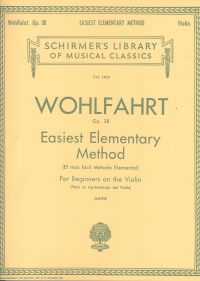Wohlfahrt Easiest Elementary Violin Method Op38 Sheet Music Songbook