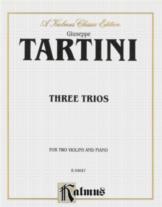 Tartini Trios (3) 2 Violins & Piano Sheet Music Songbook