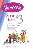 Vamoosh String Book 3 Gregory Piano Accompaniments Sheet Music Songbook
