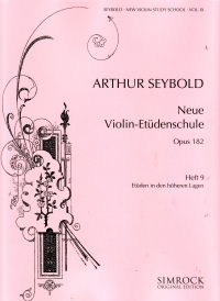 Seybold New Violin Study School Op182 Book 9 Sheet Music Songbook