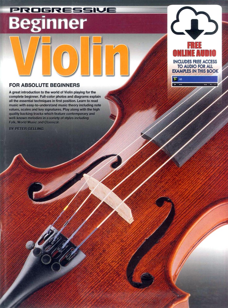 Progressive Beginner Violin Gelling + Audio Sheet Music Songbook