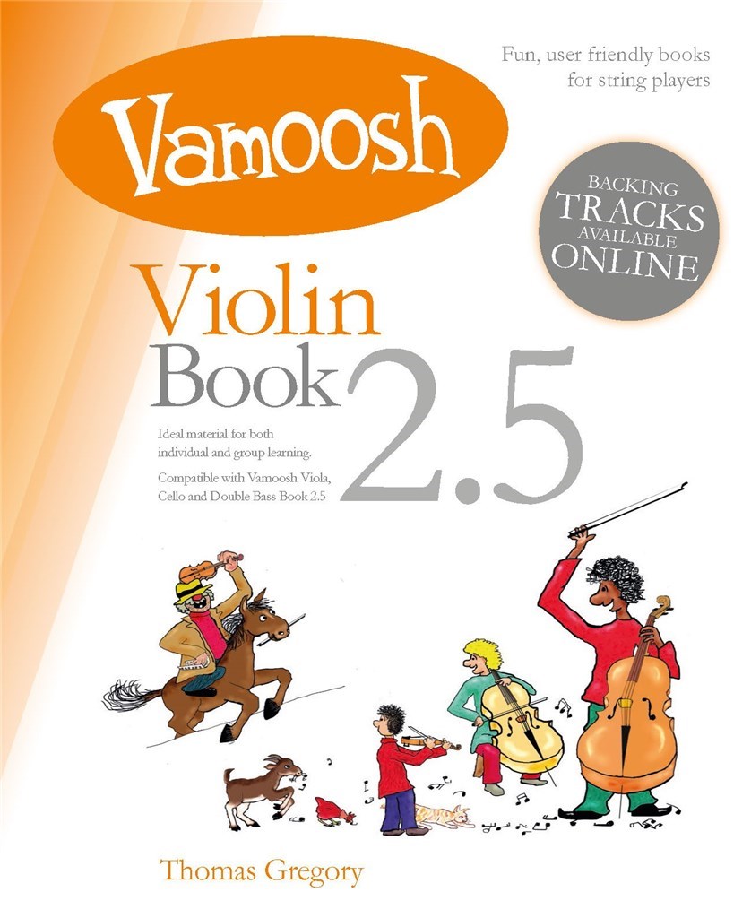 Vamoosh Violin Book 2.5 Gregory + Online Audio Sheet Music Songbook