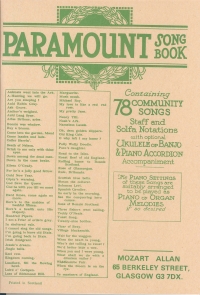 Paramount Song Book Pvg Sheet Music Songbook