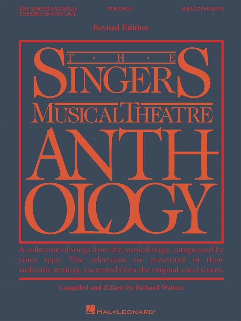 Singers Musical Theatre Anthology 1 Baritone/bass Sheet Music Songbook