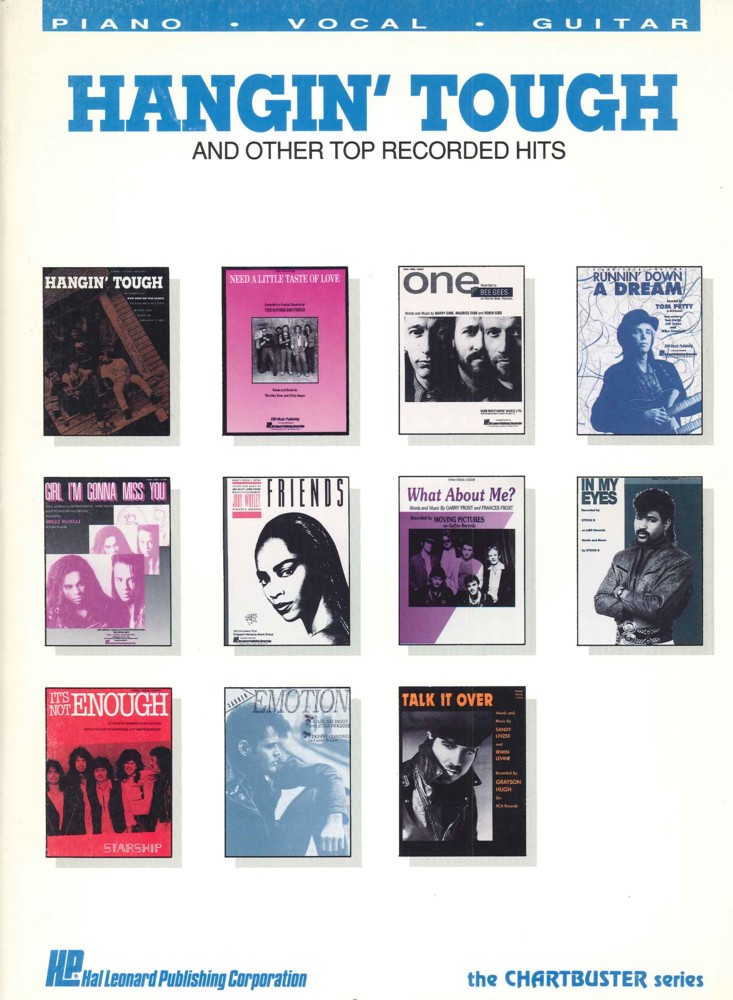 Hangin Tough & Other Top Hits P/v/g Sheet Music Songbook