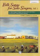 Folk Songs For Solo Singers 1 Medium/high Pvg Sheet Music Songbook