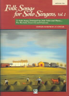 Folk Songs For Solo Singers 1 Medium/low Pvg Sheet Music Songbook