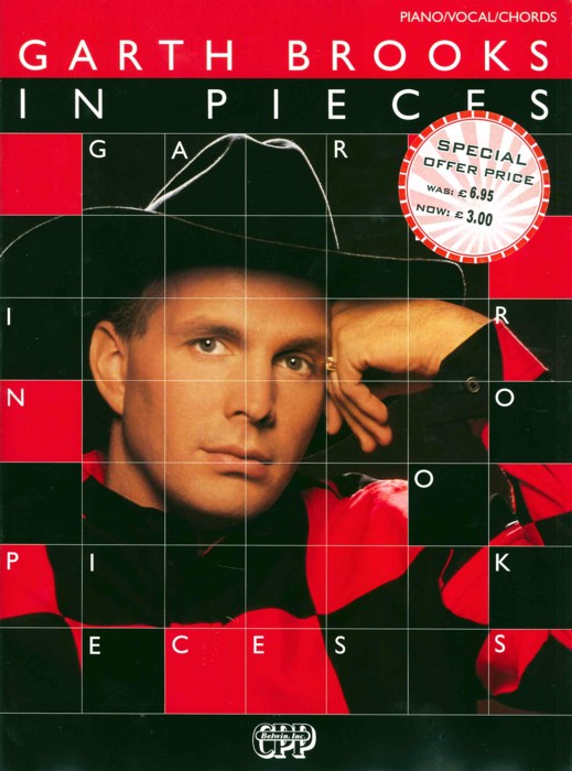 Garth Brooks In Pieces Piano Vocal Guitar Sheet Music Songbook