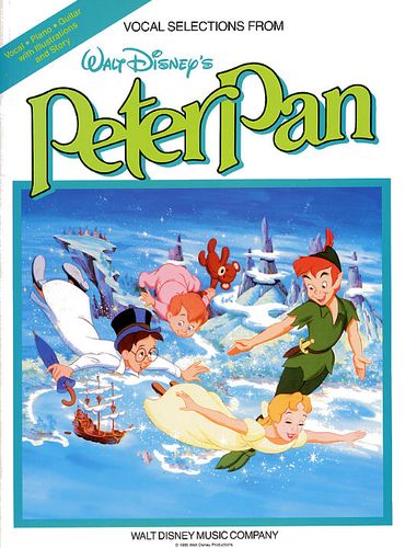 Peter Pan Vocal Selections Disney Pvg Sheet Music Songbook