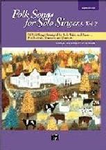 Folk Songs For Solo Singers 2 Medium/low Pvg Sheet Music Songbook