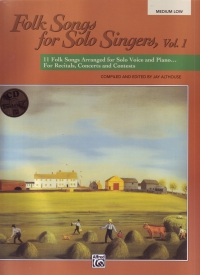 Folk Songs For Solo Singers 1 Med/low Book & Cd Sheet Music Songbook