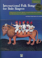 International Folk Songs Solo Singers Med Low + Cd Sheet Music Songbook