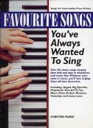 Favourite Songs Youve Always Wanted To Sing Pvg Sheet Music Songbook