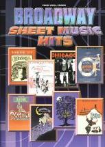 Broadway Sheet Music Hits Pvg Sheet Music Songbook