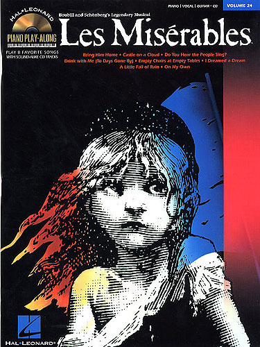 Piano Play Along 24 Les Miserables Book & Audio Pvg Sheet Music Songbook