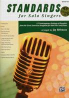 Standards For Solo Singers Med/high Book/cd Pvg Sheet Music Songbook