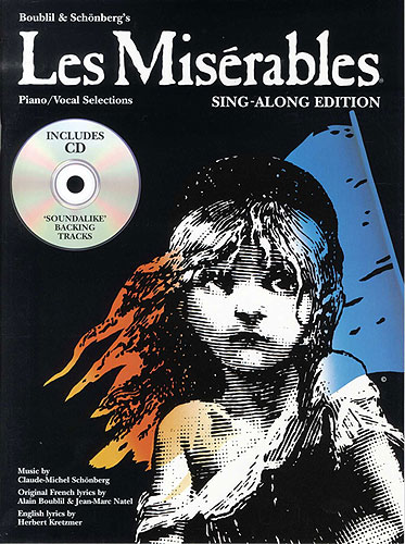 Les Miserables Sing-along Edition Book & Cd Pvg Sheet Music Songbook