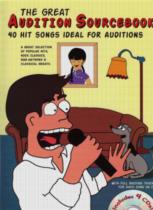 Great Audition Sourcebook 40 Hits Male Bk & 4 Cds Sheet Music Songbook