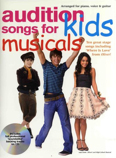 Audition Songs For Kids Musicals Book & Cd Pvg Sheet Music Songbook