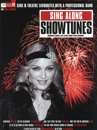 Pro Vocal Sing Along Showtunes Book & Cd Female Sheet Music Songbook