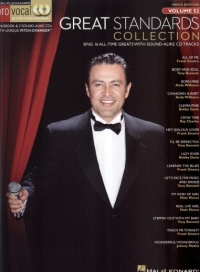 Pro Vocal 52 Great Standards Book & Cds Men Sheet Music Songbook