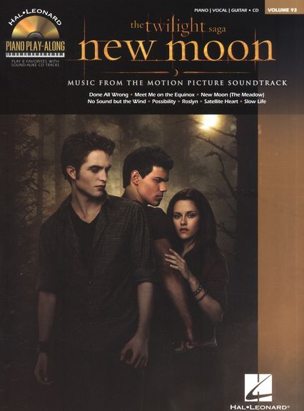 Piano Play Along 93 New Moon Twilight Saga Book/cd Sheet Music Songbook