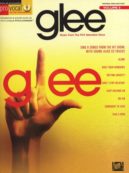 Pro Vocal 08 Glee Book & Cd Sheet Music Songbook