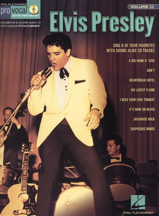 Pro Vocal 23 Elvis Presley Book & Cd Sheet Music Songbook