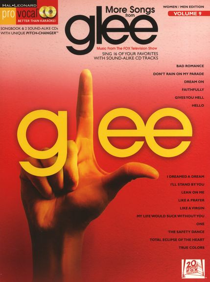 Pro Vocal 09 More Songs From Glee + Cd Women/men Sheet Music Songbook