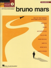 Pro Vocal 58 Bruno Mars + Cd Mens Sheet Music Songbook