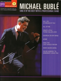 Pro Vocal Michael Buble Book & Cd Sheet Music Songbook