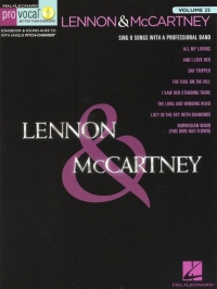 Pro Vocal 25 Lennon & Mccartney Book & Cd Sheet Music Songbook