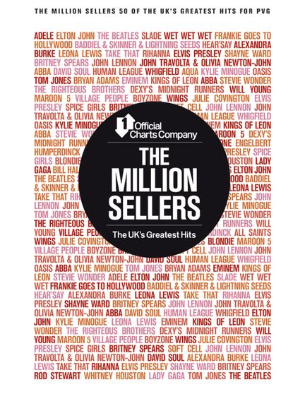 Million Sellers 50 Of The Uks Greatest Hits Pvg Sheet Music Songbook