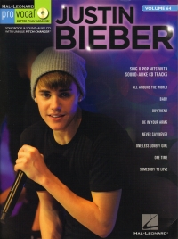 Pro Vocal 64 Justin Bieber Book & Cd Mens Sheet Music Songbook