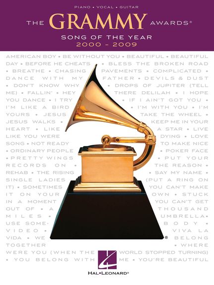 Grammy Awards Song Of The Year 2000-2009 Pvg Sheet Music Songbook