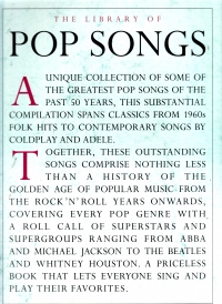 Library Of Pop Songs Pvg Sheet Music Songbook