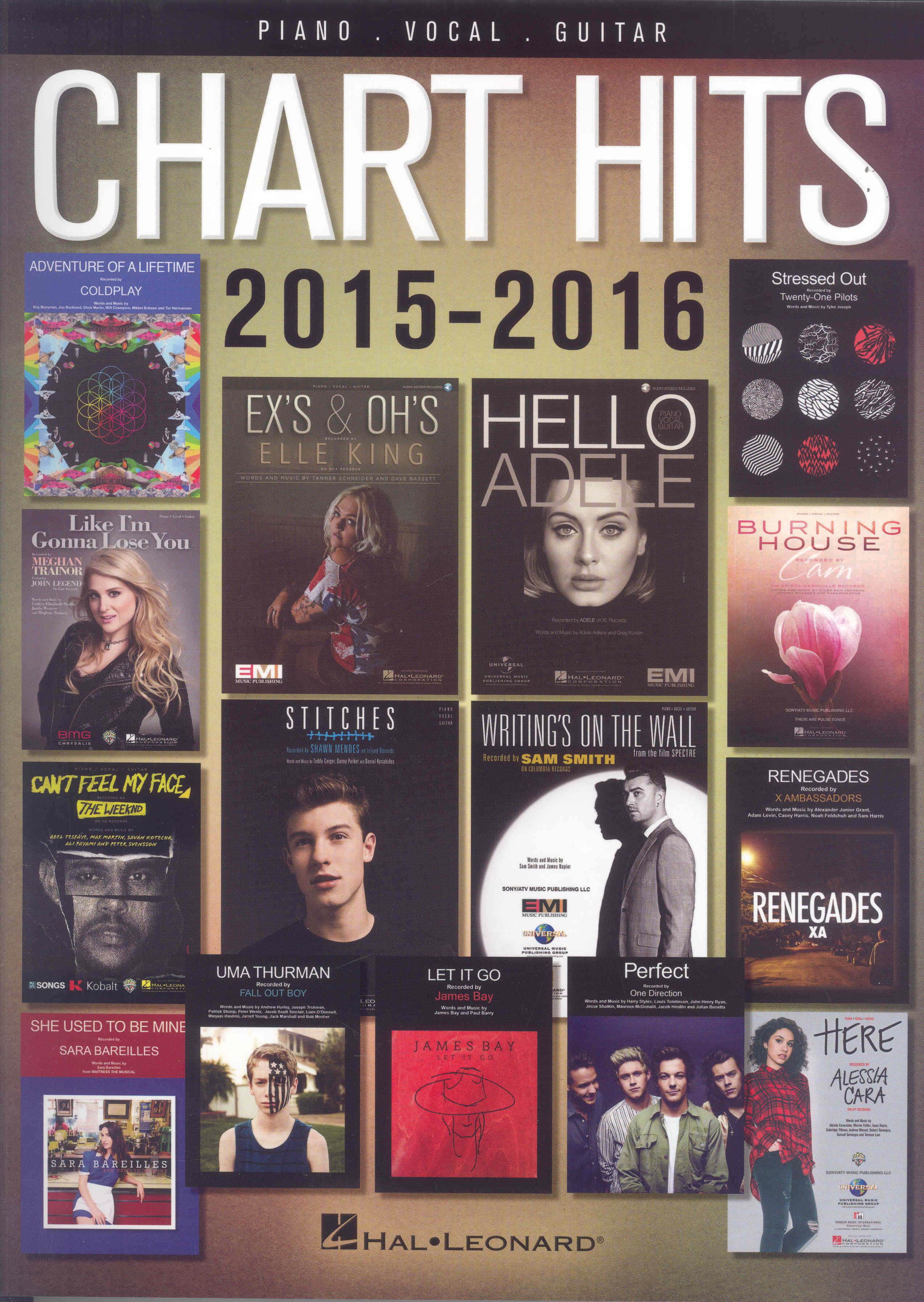 Chart Hits 2015-2016 Pvg Sheet Music Songbook