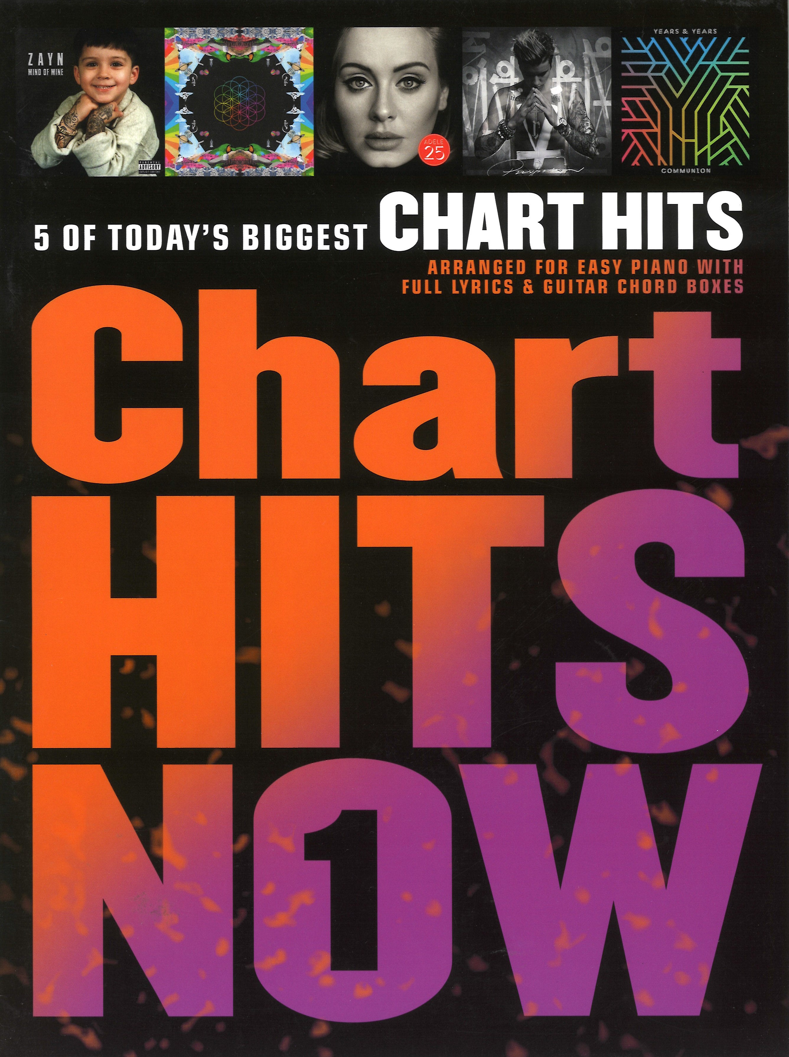 Chart Hits Now Vol 1 Piano & Lyrics Chords Sheet Music Songbook