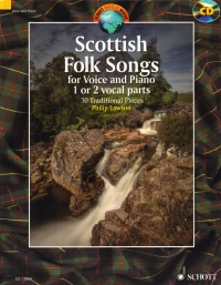 Scottish Folk Songs Lawson + Cd Sheet Music Songbook