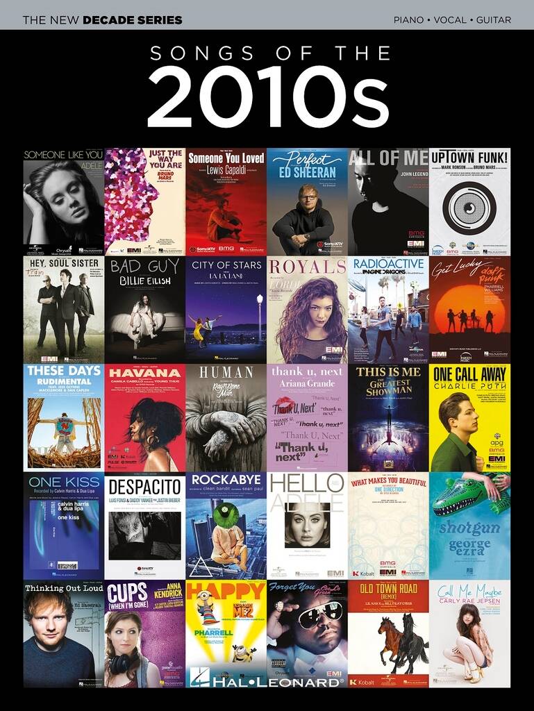 New Decade Series Songs Of The 2010s Pvg Sheet Music Songbook