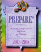 Prepare 2007-2008 Weekly Worship Planbook Sheet Music Songbook