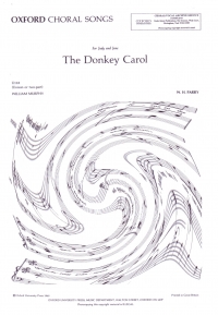 Donkey Carol Parry/murphy Unison Sheet Music Songbook