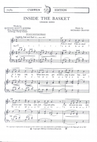 Inside The Basket Graves Unison Sheet Music Songbook