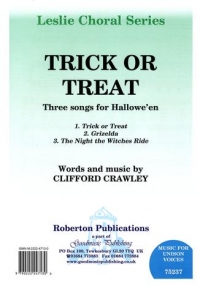 Trick Or Treat Crawley Unison Sheet Music Songbook