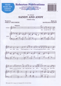 Sandy & Andy Havelock Nelson Unison Sheet Music Songbook