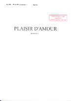 Plaisir Damour Martini/taylor/rowley 2part Sheet Music Songbook