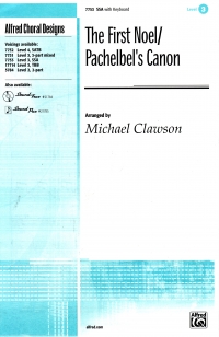 First Noel/pachelbels Canon Clawson Ssa Sheet Music Songbook