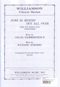 June Is Bustin Out All Over Rodgers/hammm Ssa Sheet Music Songbook